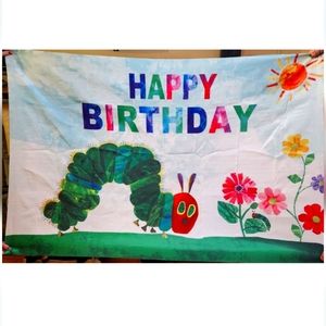 HAPPY BIRTHDAY NYLON HUNGRY HUNGRY CATERPILLAR SIGN